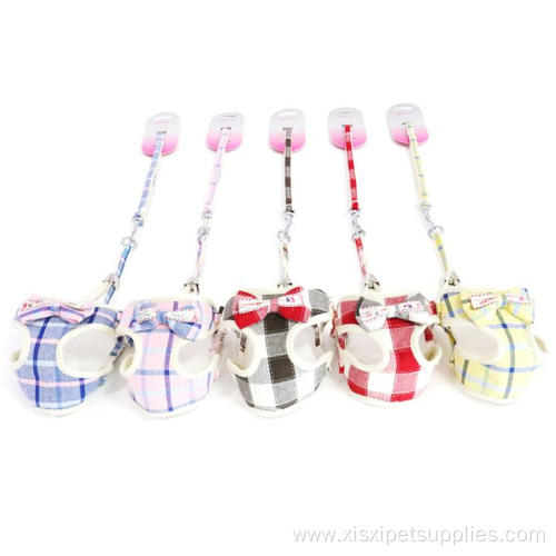 Latest design fashionable popular plaid dog harness